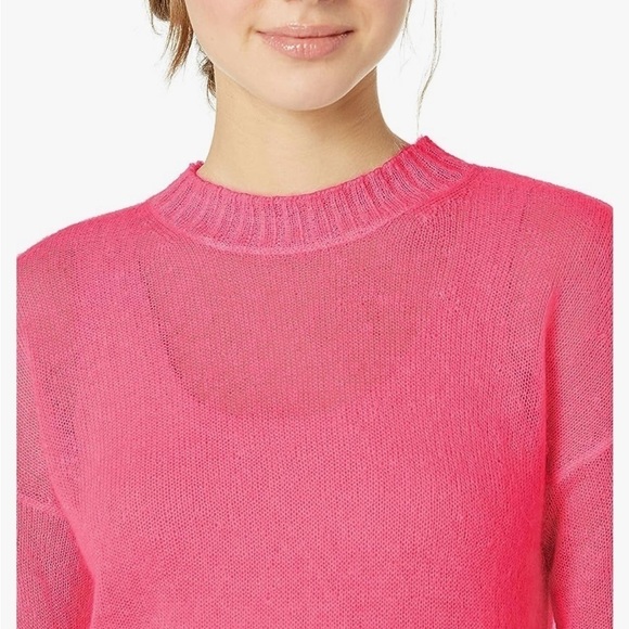 French Connection Women's Miri Knit Mohair Sweater L Swifty Valentines Feminine - Picture 2 of 8